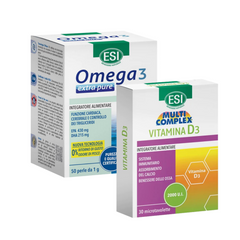 ESI Omega3 x 50 capsule si Vitamina D3 2000 UI- Ofertă Specială Pachet Promtional