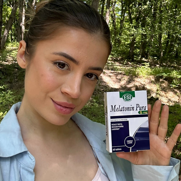 ESI Pachet Somn: 2 + 1 Melatonin Pura 5 mg  x 60 microtablete si ESI Melatonin Pura Spray, 20 ml  - Reducere 20%