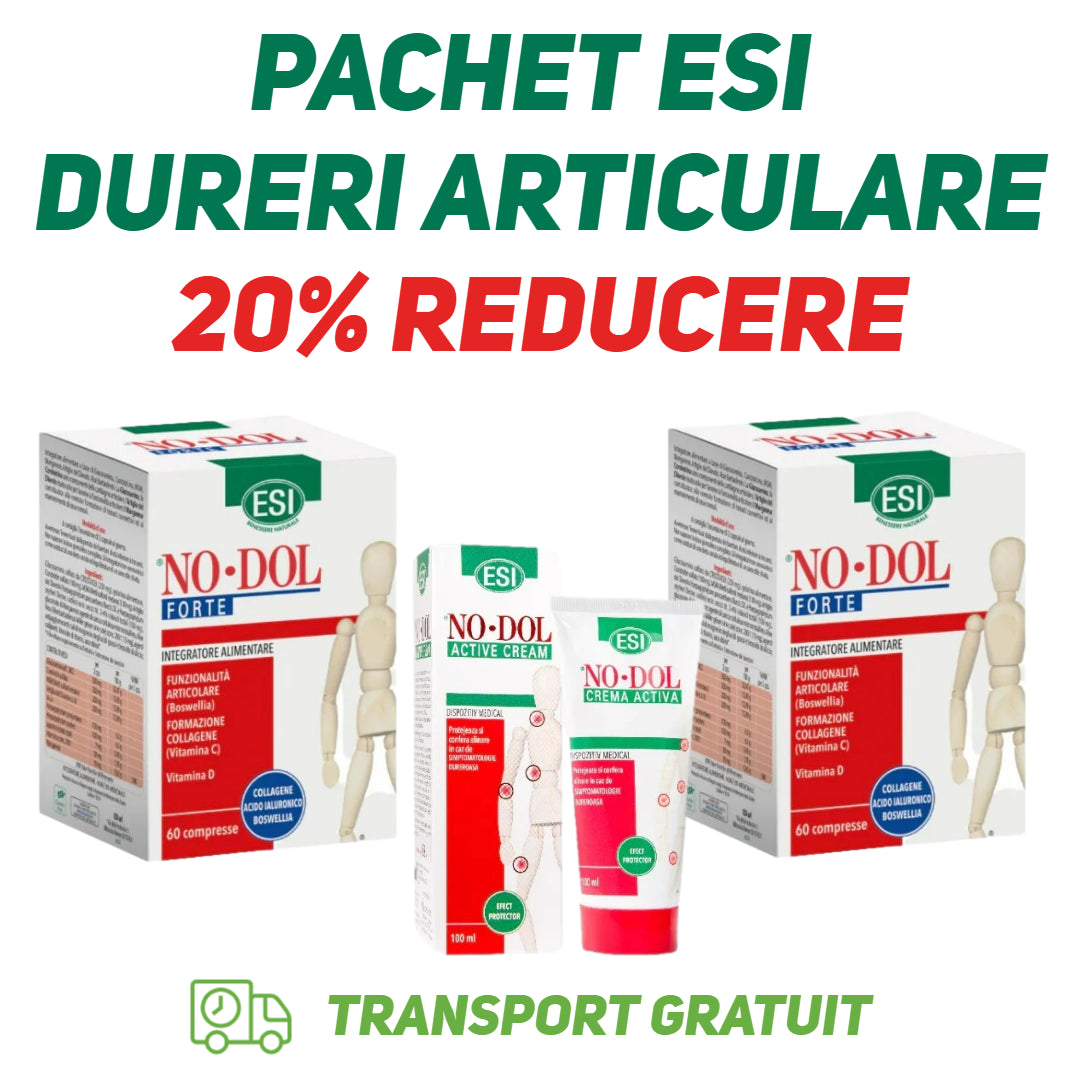 ESI Pachet Dureri Articulare: 2 + 1 No Dol FORTE si No Dol Crema Activa - Reducere 20% Imagine principală a produsului