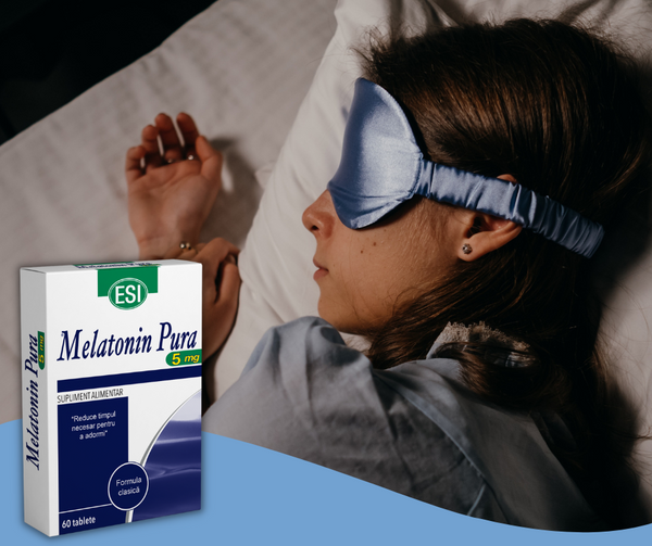 ESI Pachet Somn: 2 + 1 Melatonin Pura 5 mg  x 60 microtablete si ESI Melatonin Pura Spray, 20 ml  - Reducere 20%