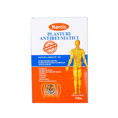 NARCIS Plasturi antireumatici 12*18cm hot and strong (5 buc / amb.)