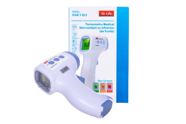 Dr. Life Termometru Medical Non-Contact cu infrarosu (de frunte) RAK-FI03 Imagine principală a produsului
