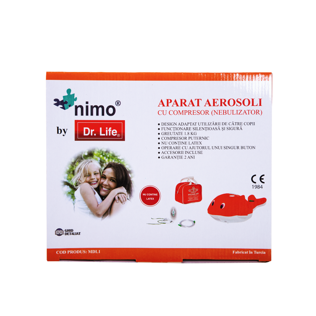 NIMO by Dr. Life Nebulizator Delfin Aparat Aerosoli