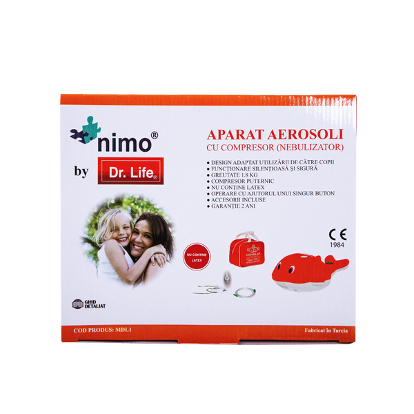 NIMO by Dr. Life Nebulizator Delfin Aparat Aerosoli