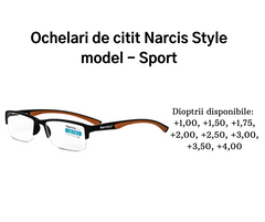 Ochelari de citit sport Narcis Style dioptrii disponibile de la +1,00 la +4,00