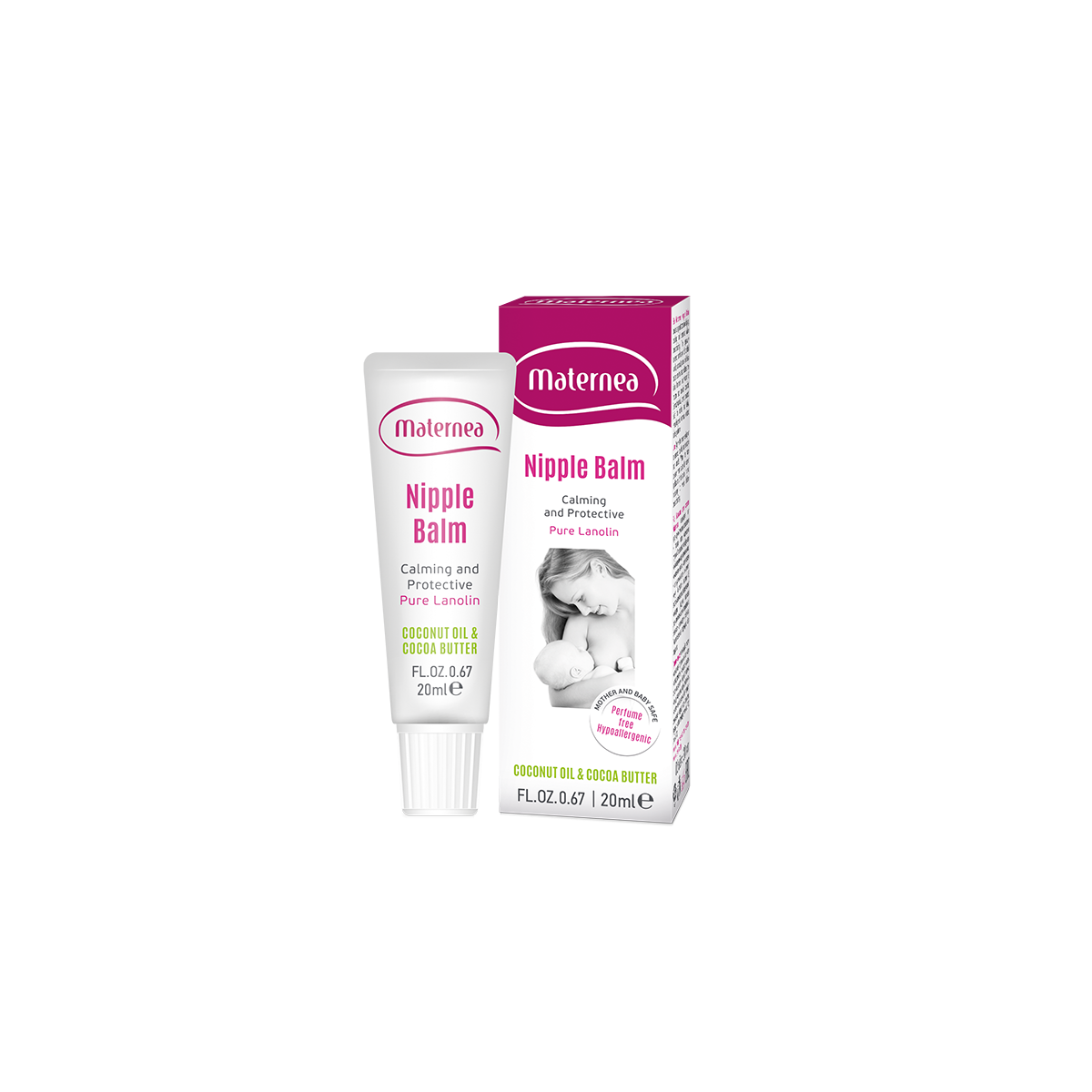 Maternea Balsam de mameloane calmant - Coconut Oil & Cocoa Butter, 20 ml Imagine secundară a produsului