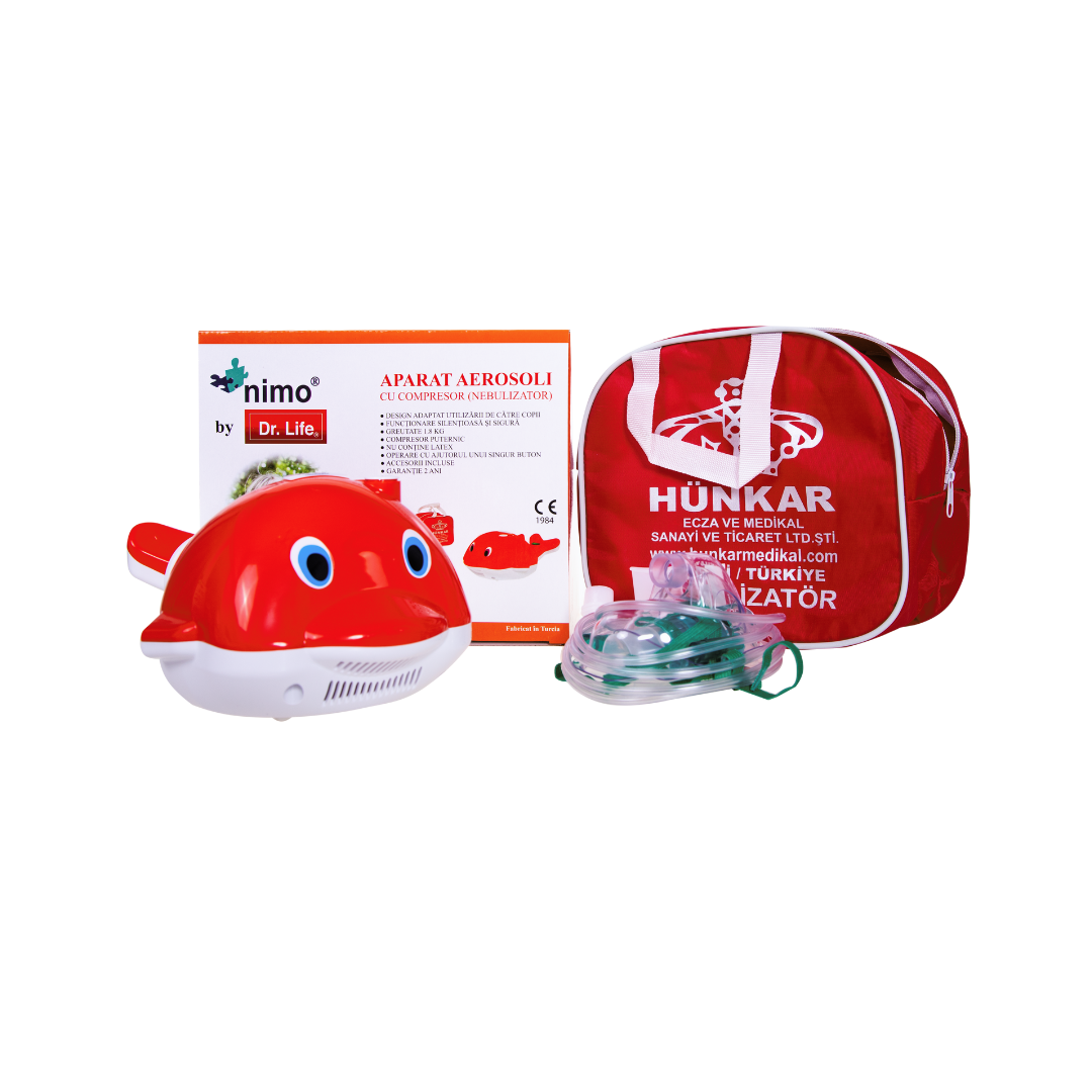 NIMO by Dr. Life Nebulizator Delfin Aparat Aerosoli Imagine principală a produsului