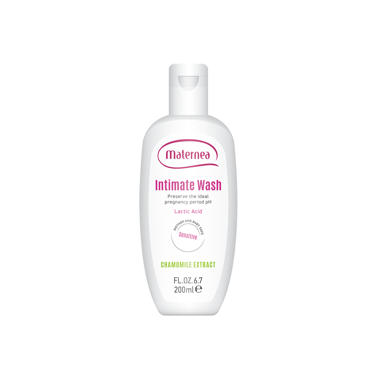 Maternea Gel pentru spalare intima cu acid lactic - Chamomile Extract, 200ml