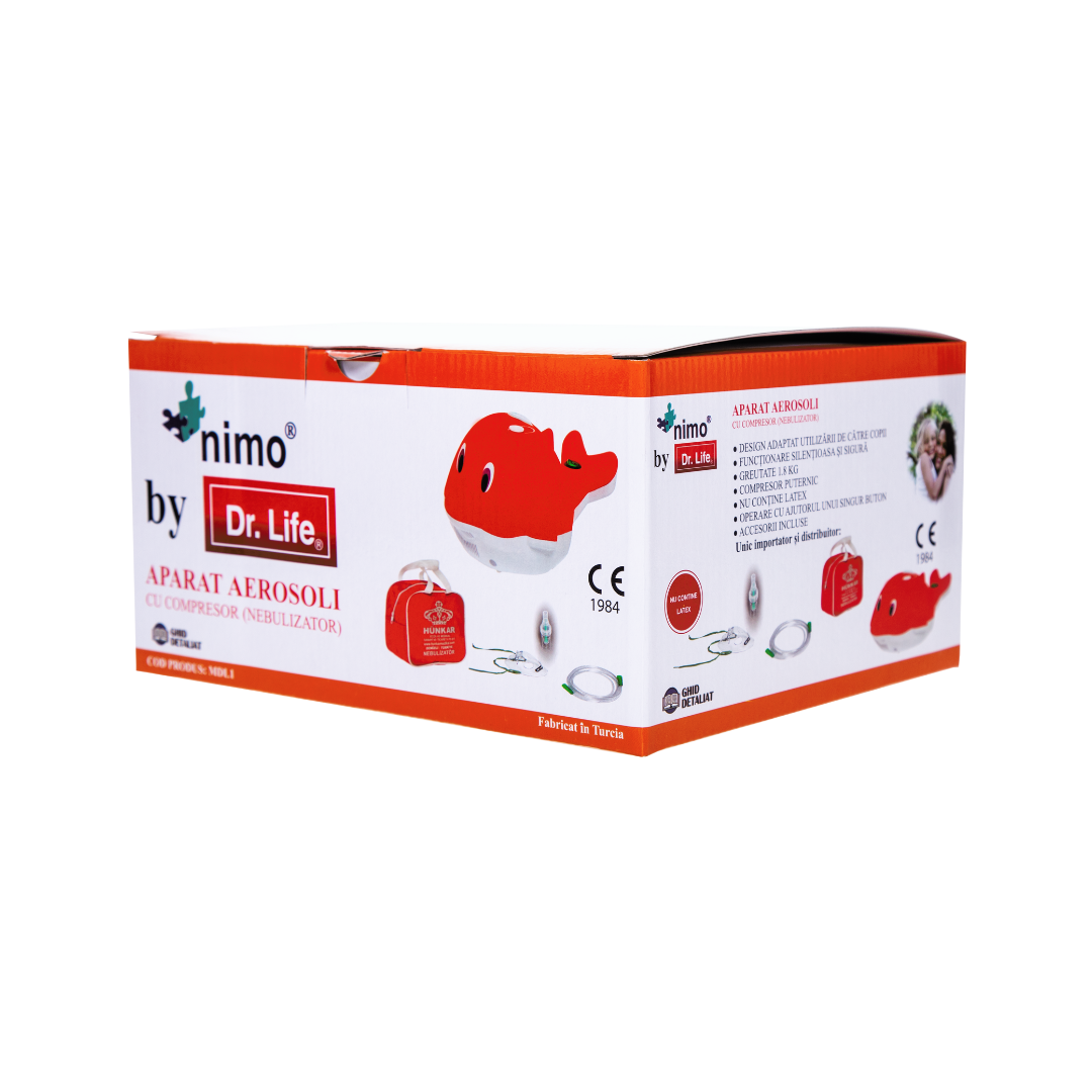 NIMO by Dr. Life Nebulizator Delfin Aparat Aerosoli Imagine secundară a produsului