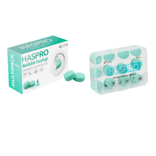 Haspro Set 12 dopuri de urechi, Silicon, Reutilizabil, Hipoalergic – MINT