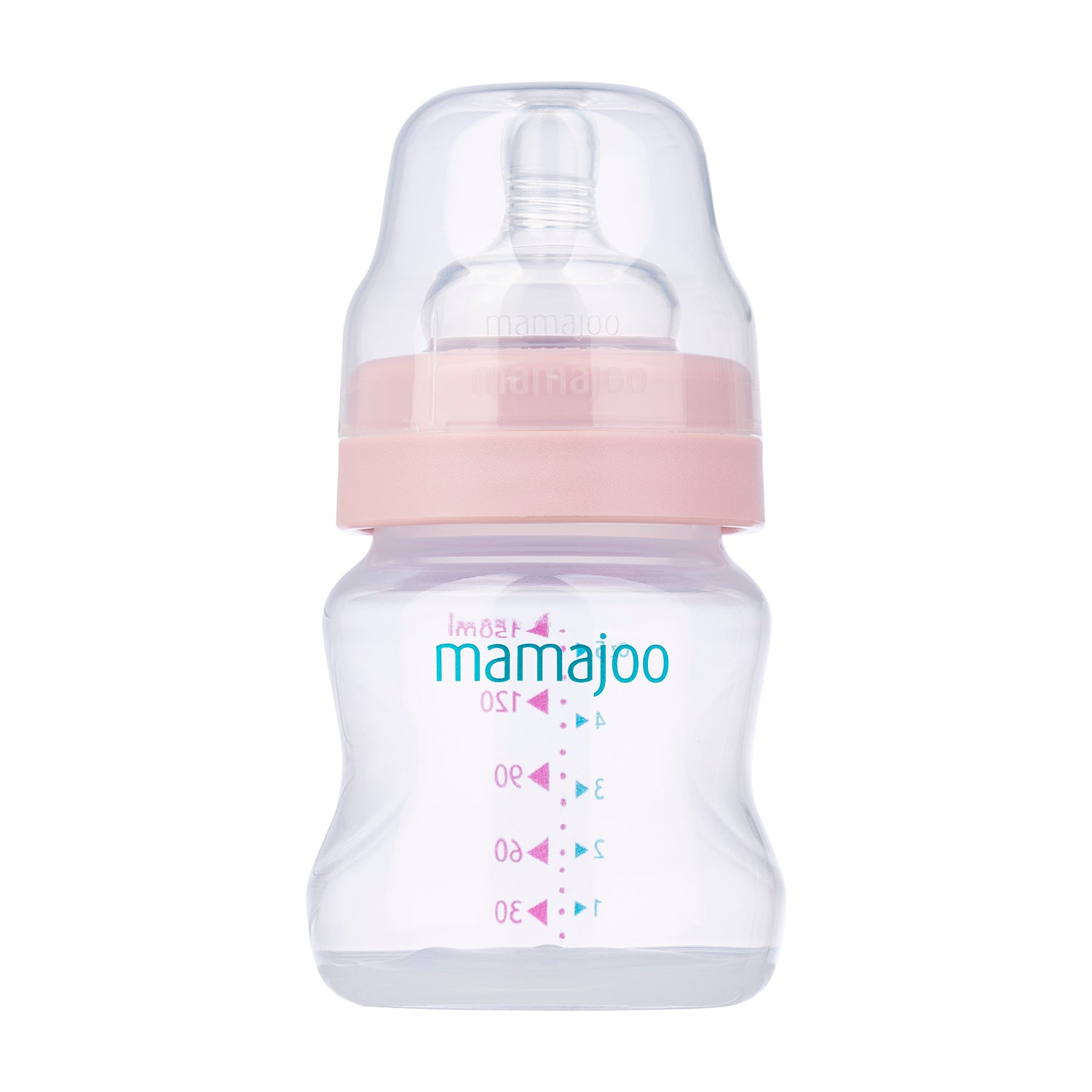 mamajoo Mini set cadou roz pudrat, Biberon 150ml, Suzeta si cutie de depozitare