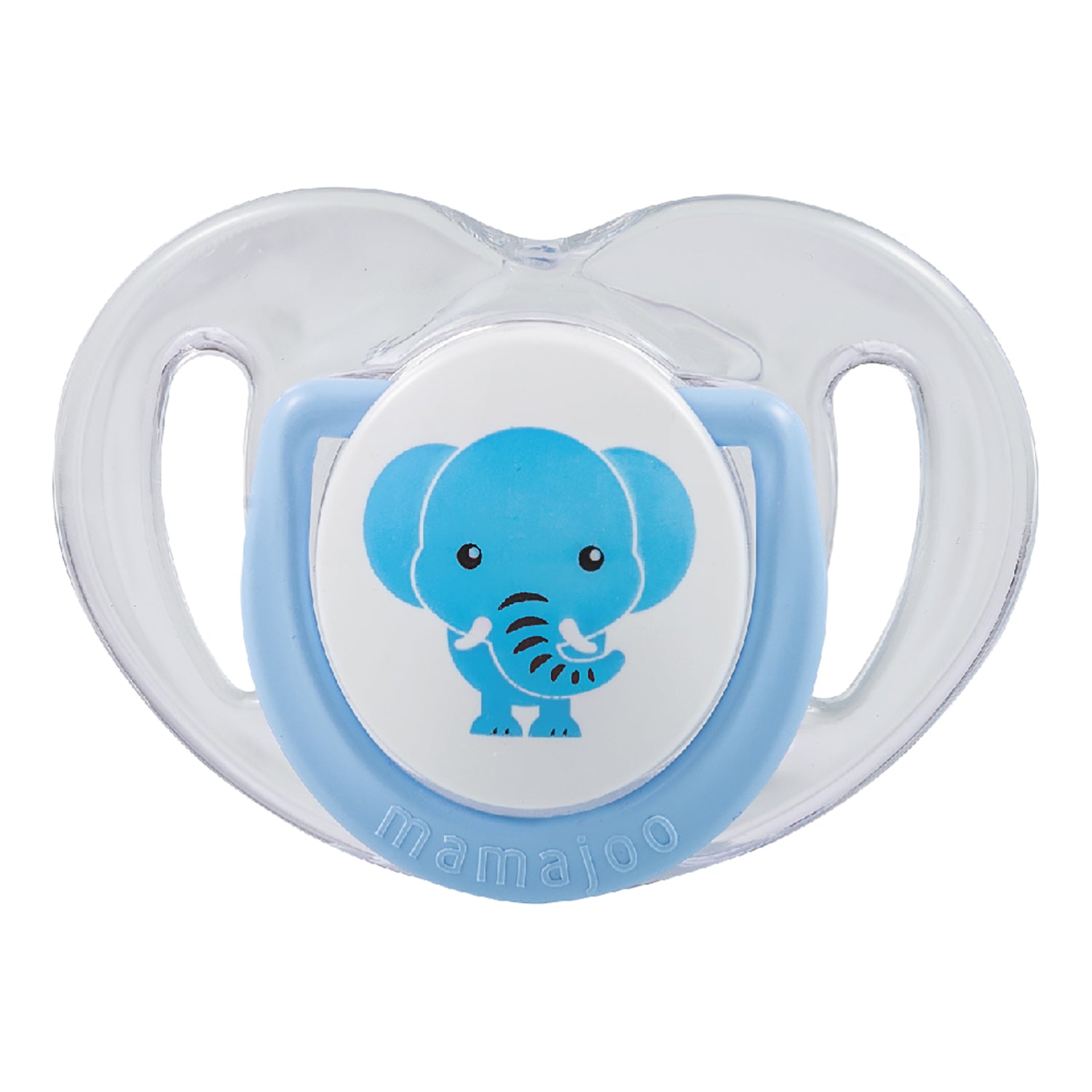mamajoo Suzeta ortodontica din silicon si cutie de depozitare, Elefant - 0 luni