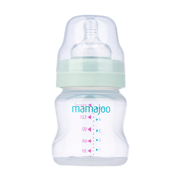 mamajoo Mini set cadou verde praf, Biberon 150ml, Suzeta si cutie de depozitare