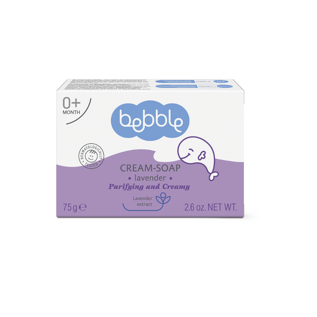 Bebble sapun crema cu lavanda, 75g Imagine principală a produsului