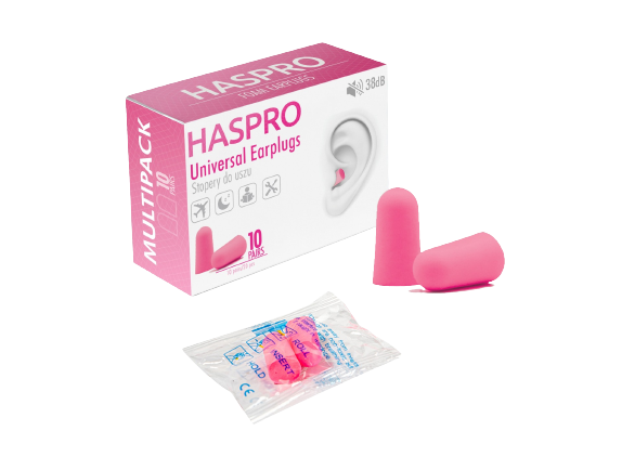 Haspro Set 20 dopuri de urechi Multi10 - roz