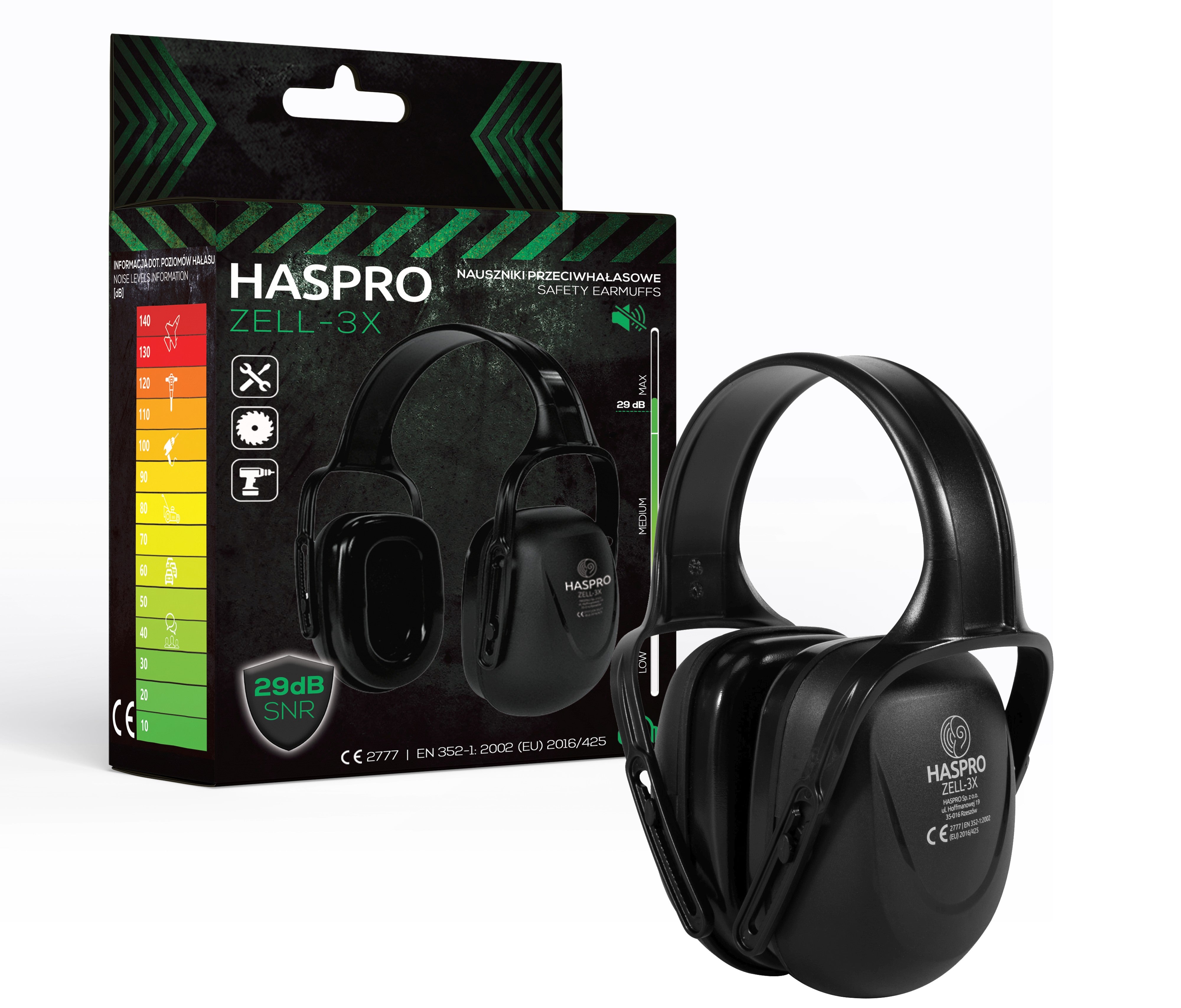 Haspro ZELL-3X Casti profesionale, antifoane externe de protectie