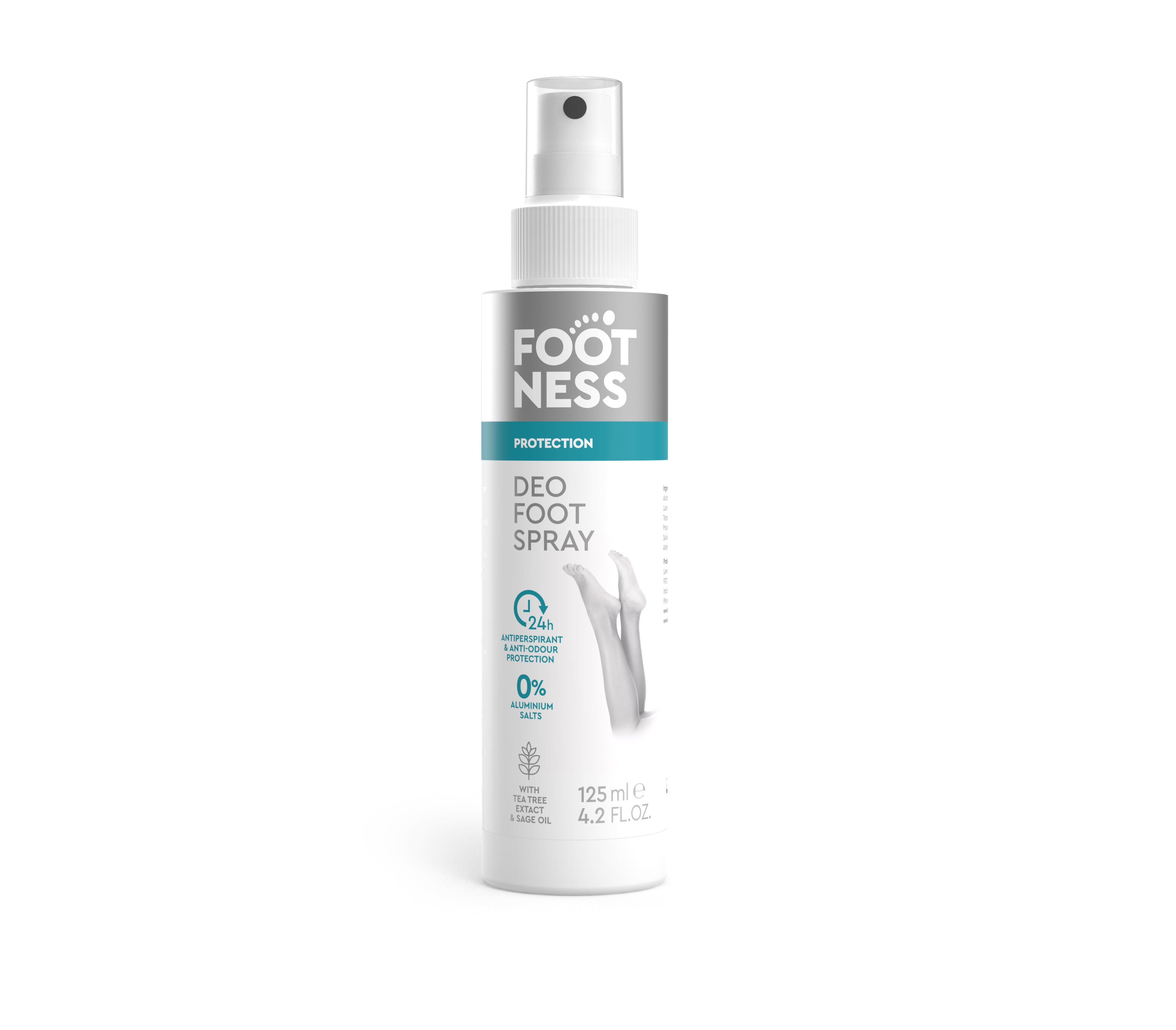 Spray dezodorizant pentru picioare FOOTNESS, 125ml Imagine principală a produsului
