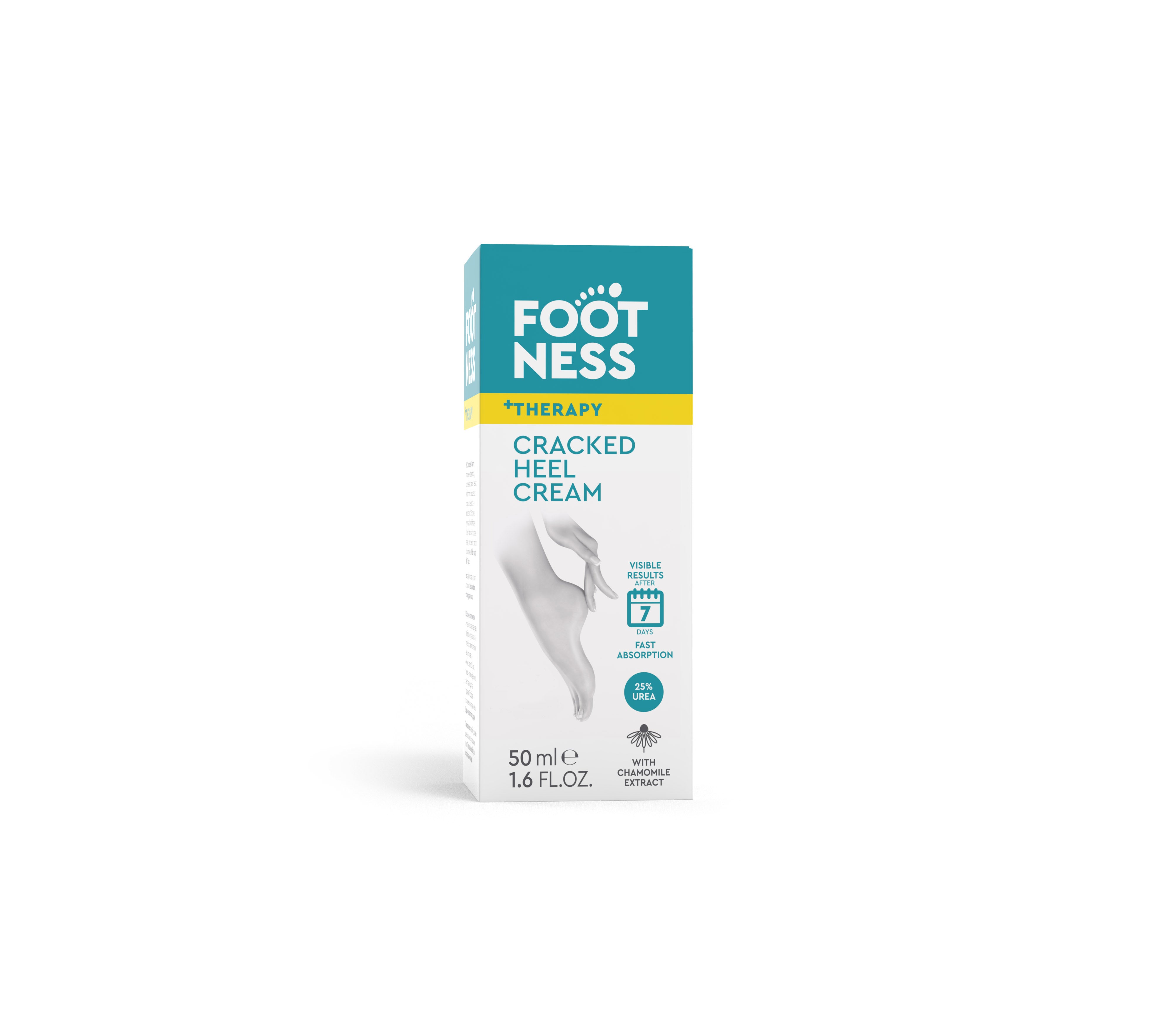 Crema pentru calcaie crapate FOOTNESS, 50ml Imagine principală a produsului