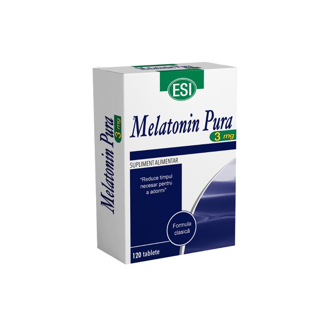 ESI Melatonin Pura 3 mg x 120 microtablete Imagine principală a produsului