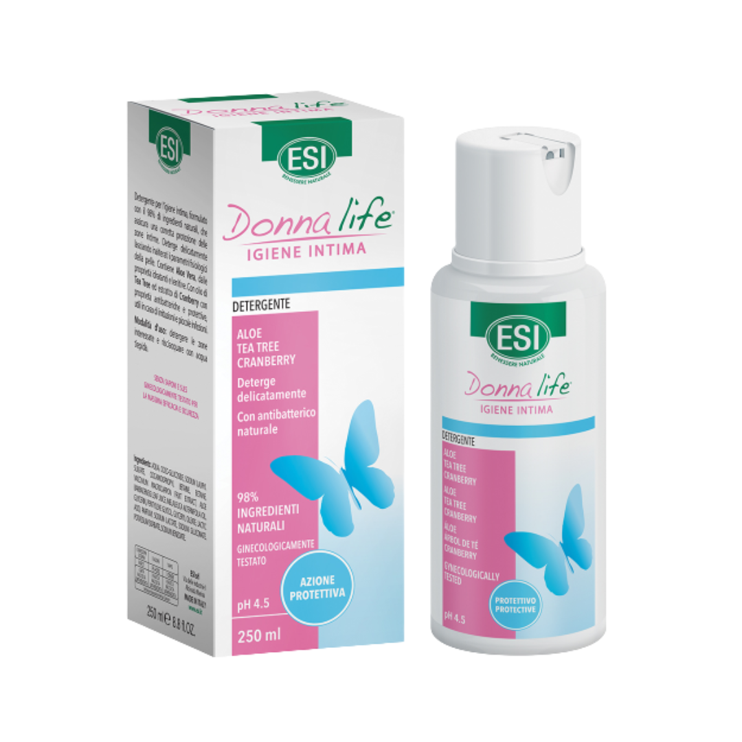 ESI Donna Life Gel Igiena intima Protective Action (Aloe Vera, Arbore ceai si Afine) Imagine principală a produsului