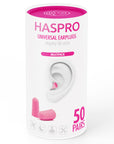 Haspro Set 50 perechi dopuri de urechi, TUBE50, ROZ