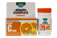 Vitamina C 1000 mg cu eliberare prelungită, 30 cps