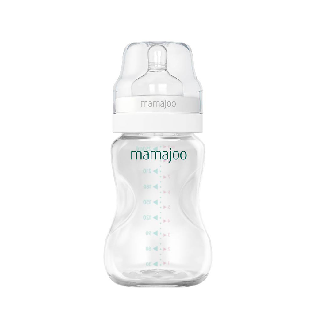 mamajoo Biberon mamajoo Silver 250ml & tetina anti-colici nr.2 /M, 1 bucata