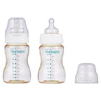 mamajoo Set Biberoane Gold 150 ml & tetina silicon anti-colici nr.1 / S, 2 buc