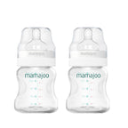 mamajoo Pachet x 2 Biberoane Silver 150ml & tetina anti-colici nr.1 /S, 2 buc
