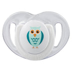 mamajoo Suzeta cu design ortodontic din silicon si cutie de depozitare, Bufnita & cutie alba 6 m+, 1 buc
