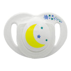 mamajoo Suzeta cu design ortodontic din silicon si cutie de depozitare, Luna si stelele & cutie alba 0m+, 1 buc