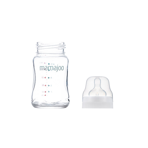 mamajoo Biberon 180 ml & tetina silicon anti-colici nr.1 / S, 1 bucata