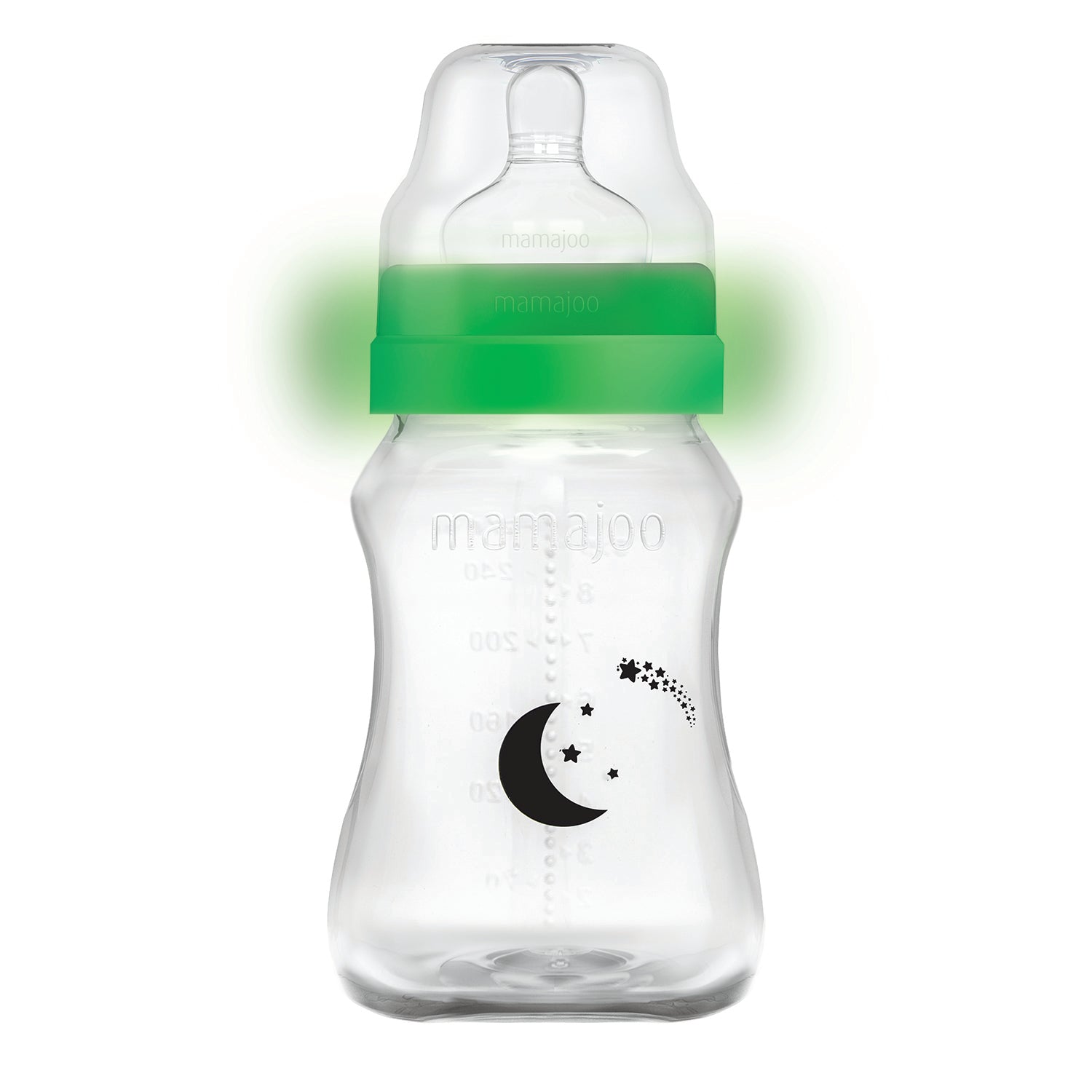 mamajoo Biberon Night&Day 270ml & tetina anti-colici nr.2 / M, 1 bucata Imagine principală a produsului