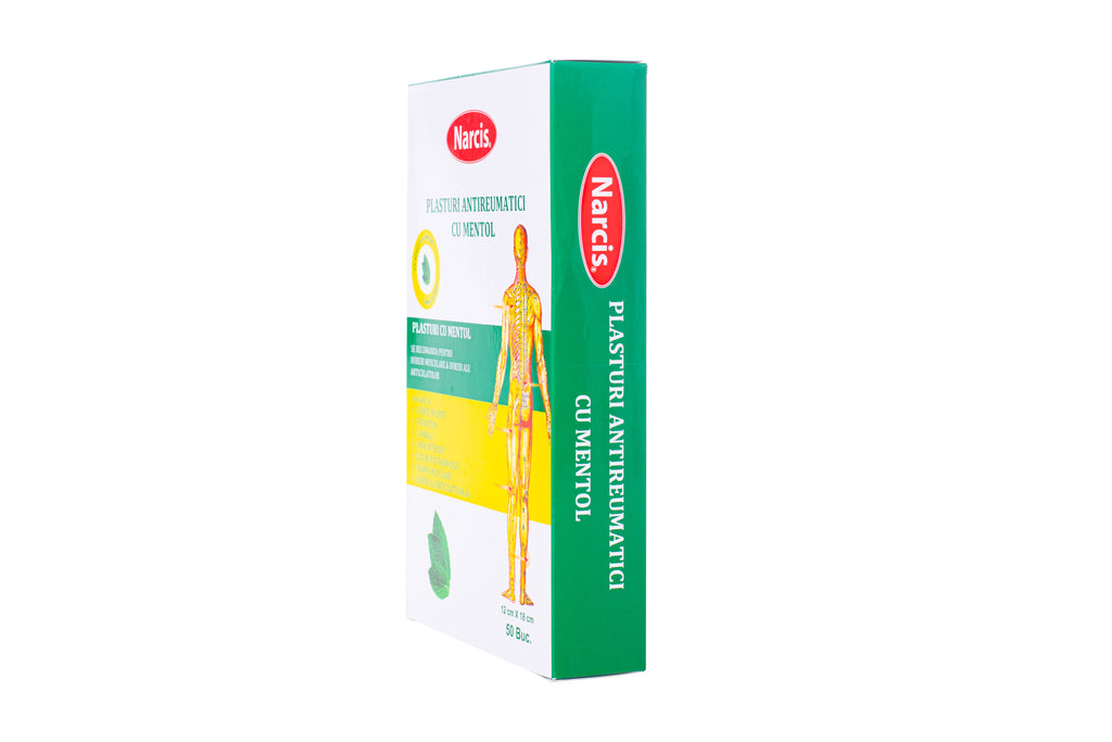 Narcis Plasturi antireumatici 12*18cm mentol (50 buc / amb.)