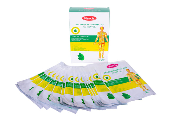 Narcis Plasturi antireumatici 12*18cm mentol (50 buc / amb.)